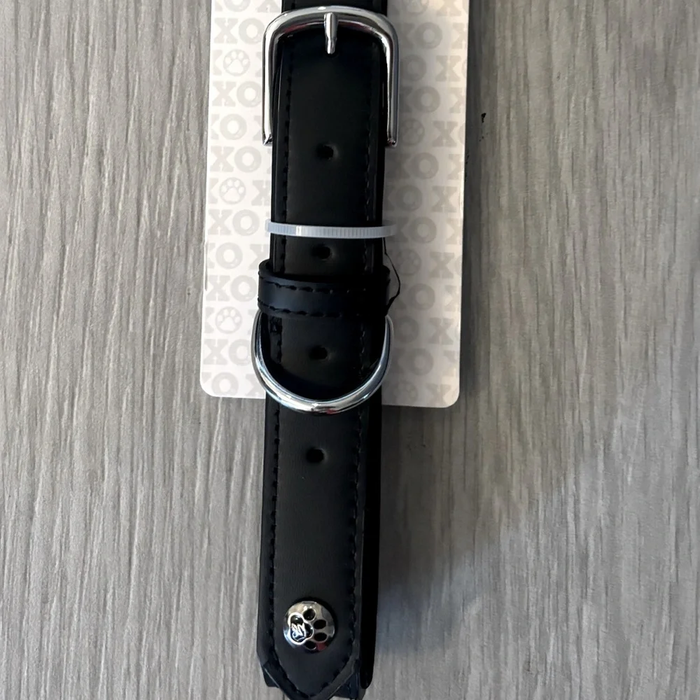 NEW Black Padded Dog Collar with Metal Buckle by Trisha Yearwood